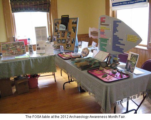 The FOSA table at the 2012 AAM Fair.