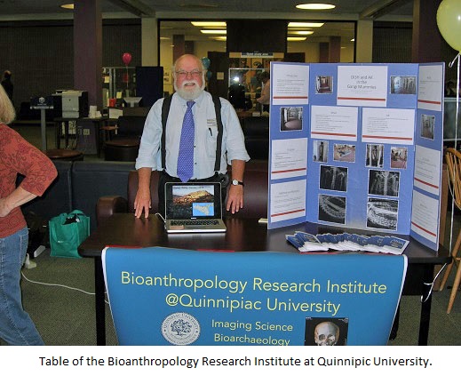 Table of the Bioanthropology Research Institute at Quinnipiac University.