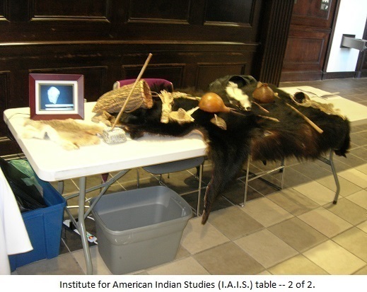 Institute for Amerian Indian Studies (IAIS) table -- 2 of 2
