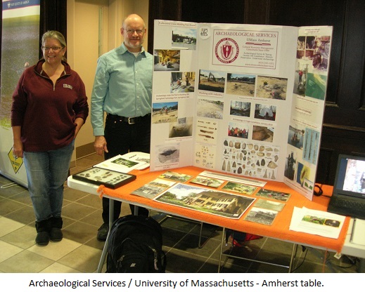 Archaeological Services / University of Massachusets Amherst table.