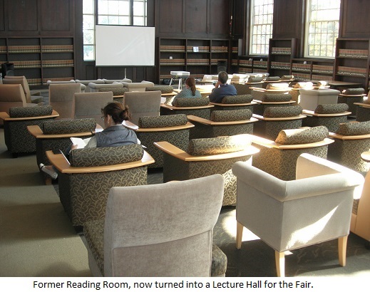 Former Reading Room, now turned into a Lecture Hall for the Fair.