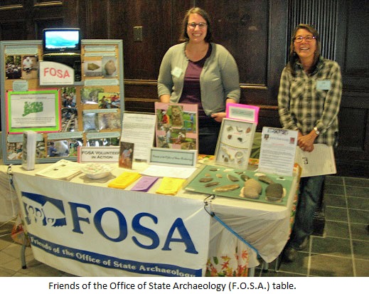 Friends of the Office of State Archaeology table.