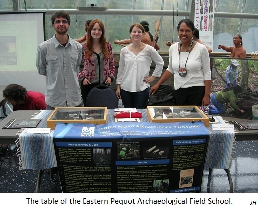 The table of the Eastern Pequot Archaeological Field School. JH