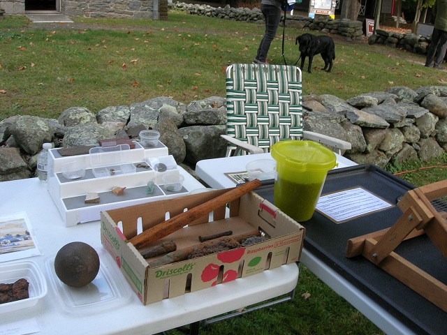 October 5, 2024. Part of the Hop River Mill site's display.