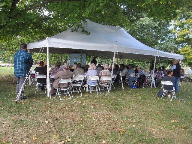 October 5, 2024. The tent where a class / talk is being given.